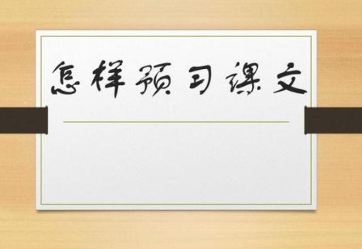 语文预习怎么提高(预习课文的学习方法)