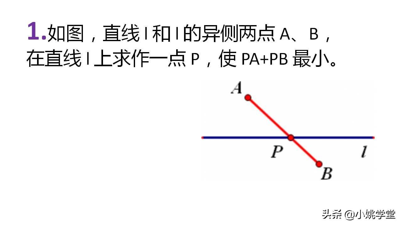 中考数学线段最小值怎么算(绝密解题技巧，求最小线段和！)