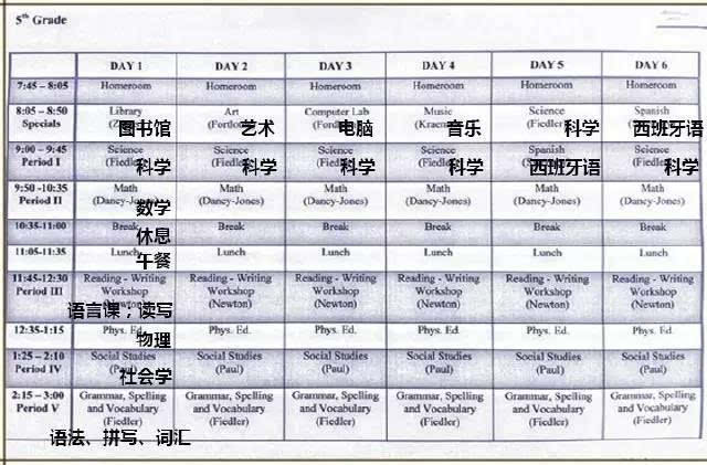 初中英语课程表怎么制作(制作初中英语课表秘诀)