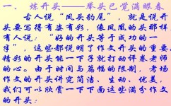 怎么写开头作文(写作文开头的方式) 怎么写开头作文(写作文开头的方式)