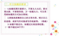 作文标题如何写好(写好作文标题的方法和技巧)