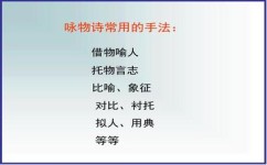 托物言志的手法怎么运用(运用托物言志的方法)